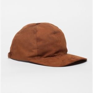 A.P.C. Brown Leather Baseball Cap
